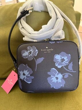 Kate spade crossbody blue floral